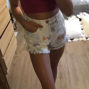 Super cute tie-dye Jean shorts!